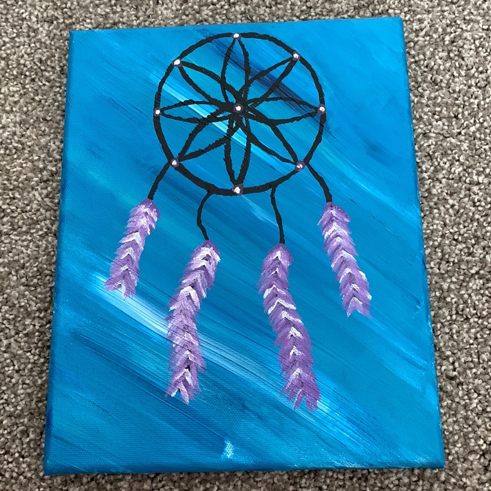 Dream catcher canvas painting